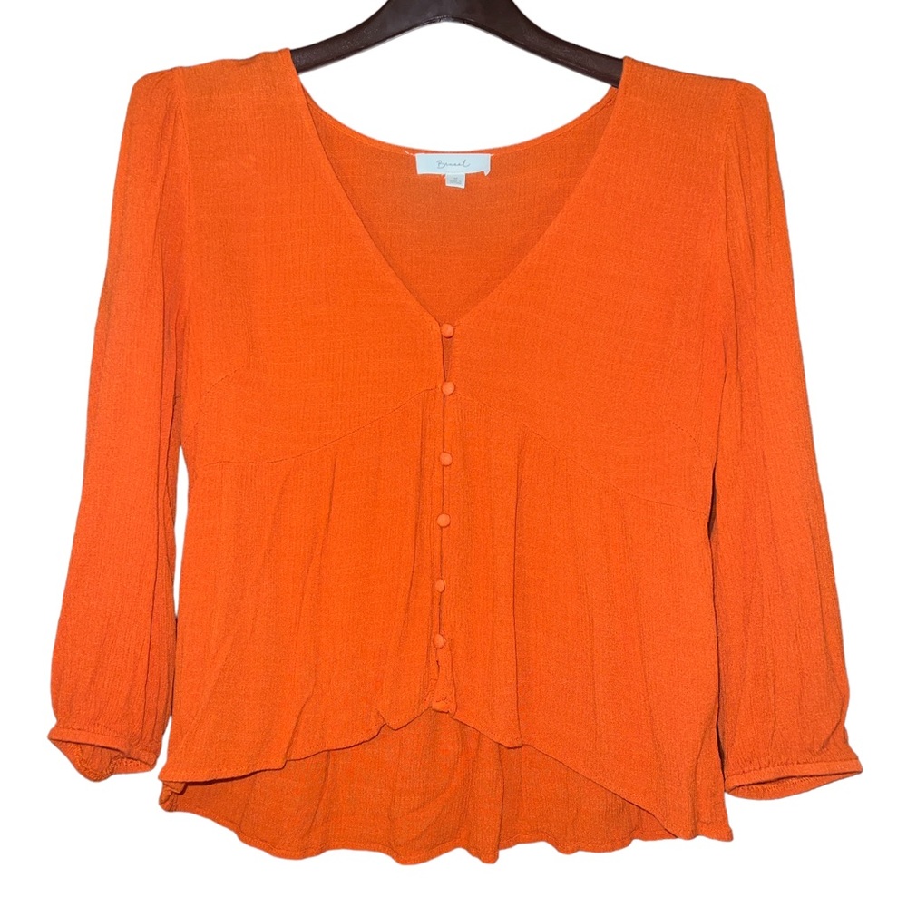 Be Cool Orange Long SleeveBlouse Women’s Medium